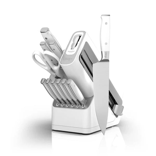 Ninja Foodi NeverDull Premium 12-Piece German Stainless Steel Knife System with Built-in Sharpener K32012 Kitchen Cutting